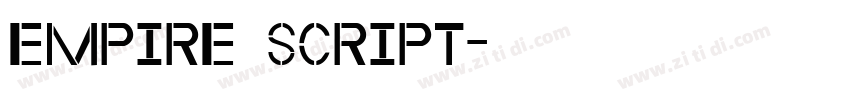 Empire Script字体转换